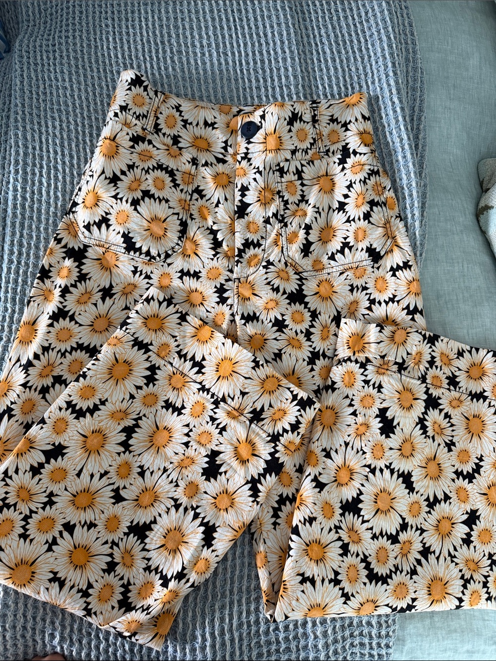 Colette Floral Daisy Wide-Leg pants - Picture 2 of 4